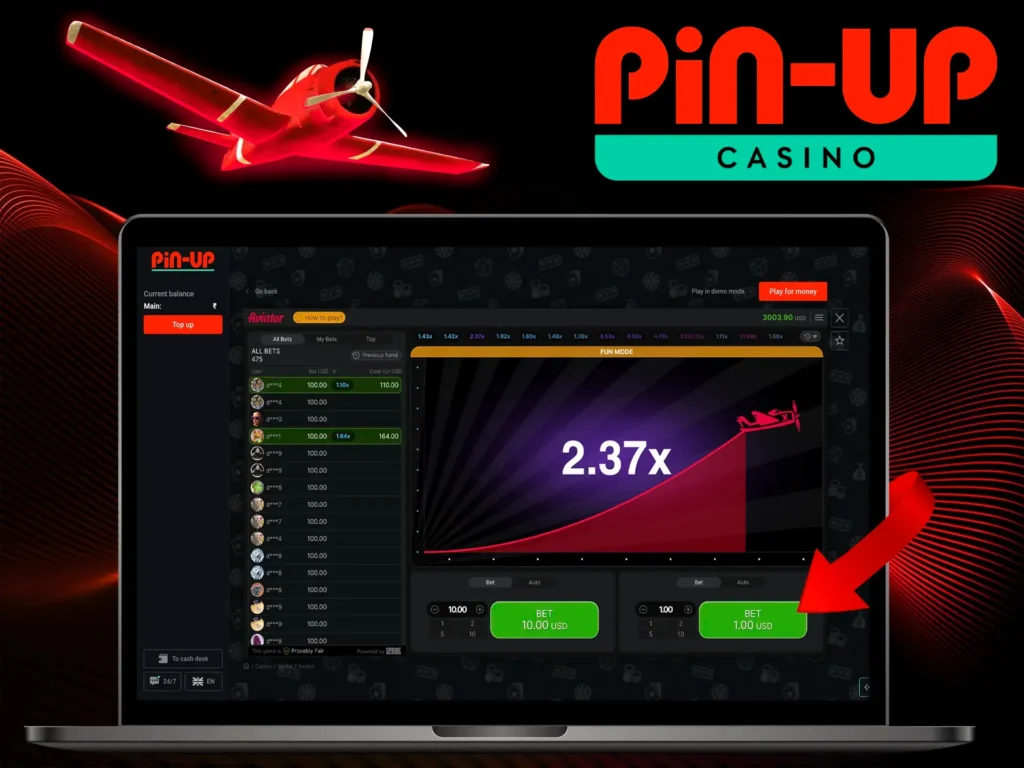 Pin Up Aviator online game